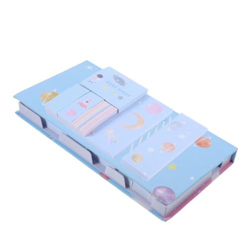 ARTIBETTER 1 Satz Haftnotizen Unterlage Klebrig Memo -pads Bunt Weiß Kleben Kreativ Selbstklebende Notizblöcke Memo Notiz Pads Notizaufkleber Beachten Sie Pads Büro-notizblöcke Papier von Artibetter