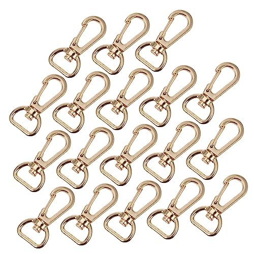 ARTIBETTER 1 Satz Hakenfeder-hundeschnalle Tasche Schlüsselkette Clips Schlüsselbund Schnappen Schlüsselanhänger Hängend Abnehmbar Klein Verschlüsse Hakenschnalle Golden Legierung 20 Stück von Artibetter