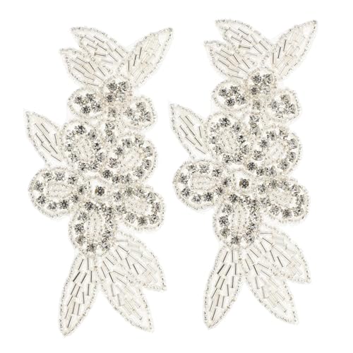 ARTIBETTER 1 Satz Hochzeits Diamant Corsage Gürtel Patch Dekoration Kleidungsapplikationen Glitzer Blumen Applikationen Nähzubehör Nähen Strass Applikationen Aufnäher Weiße 2 Stück ARTIBETTER 1 Satz Hochzeits Diamant Corsage Gürtel Patch Dekoration Kleidungsapplikationen Glitzer Blumen Applikationen Nähzubehör Nähen Strass Applikationen Aufnäher Weiße 2 Stück von Artibetter