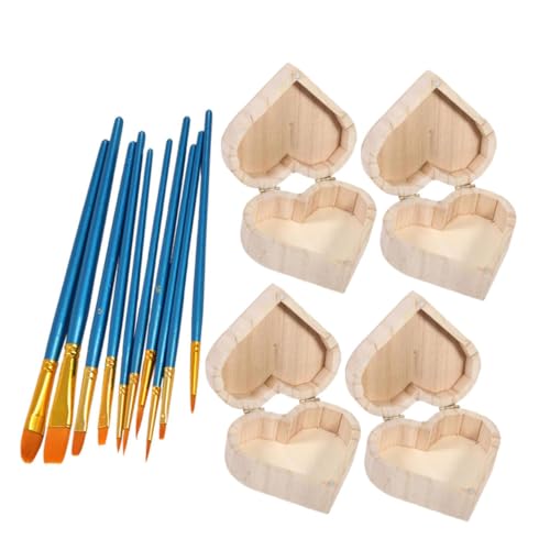 ARTIBETTER 1 Satz Holzbox Herzform Unbearbeitetes Holz Diy Aufbewahrungsbox für Kunsthandwerk Vintage Organizer für Schmuck und Kleine Gegenstände mit Blauen Stiften ARTIBETTER 1 Satz Holzbox Herzform Unbearbeitetes Holz Diy Aufbewahrungsbox für Kunsthandwerk Vintage Organizer für Schmuck und Kleine Gegenstände mit Blauen Stiften von Artibetter