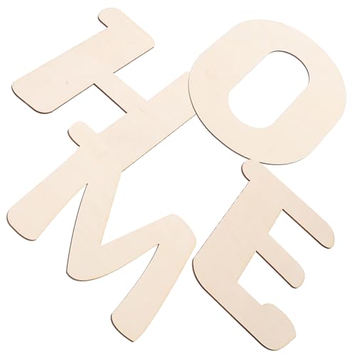 ARTIBETTER 1 Satz Holzbuchstaben Ersetzen Buchstaben Zum Basteln Wanddekoration Brief Buchstabenausschnitte Lieferungen Charcuterie-buchstaben Ausfüllbar Handwerk Wohnkultur Beige 4 Stück von Artibetter