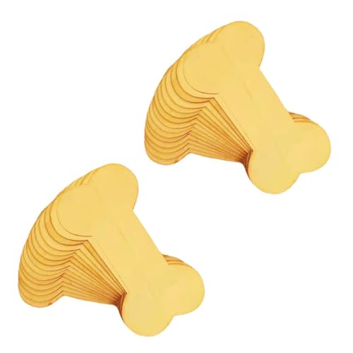 ARTIBETTER 1 Satz Holzknochen Dekoration Hängend Kreatives Tag Hundehandwerk Holzanhänger Für Holzanhänger Für Kleidung Einzigartiges Diy-tag Diy-etikett Aus Holz Khaki 30 Stück von Artibetter