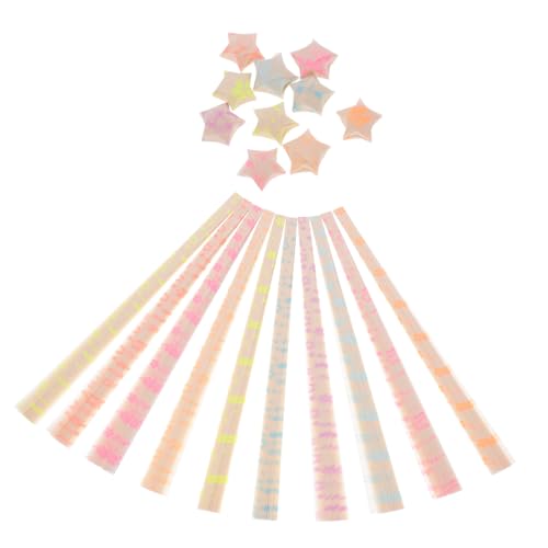 ARTIBETTER 1 Satz Ich Wünsche Stern Origami Origami-papier Papierstreifen Zum Sternfalten Origami-sternenstreifen Sternenpapier Falten Faltsternpapierstreifen Origami-sternenpapier 180 Stück von Artibetter