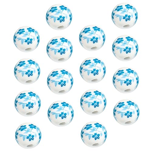 ARTIBETTER 1 Satz Inspired Ceramic Flower Beads Diy Spacer Perlen Für Schmuckherstellung Für Armbänder Und Hohe Und Langlebig 40 Stück von Artibetter