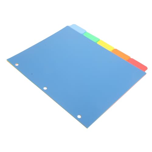 ARTIBETTER 1 Satz Kategorieindexseite Binder-trennlaschen Büro Bindemittel Für Veranstalter Notizzettel Notizbuch Ordnertrenner Heftertrenner Seitenteiler Indexteiler Ersatzteiler Pp 5 Stück von Artibetter
