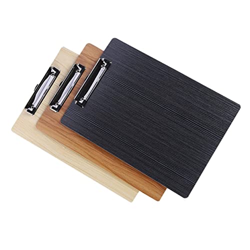 ARTIBETTER 1 Satz Klemmbrett Set Holzmaserung Robuste Clipboard für Schule und Büro Leicht und Tragbar für Dokumente und Assortierte Farben von Artibetter