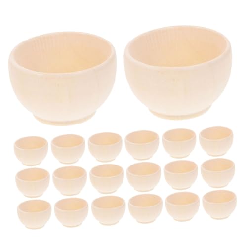 ARTIBETTER 1 Satz Kreativ Gestrichene Holzschale Schüsseln Klein Für Winzig Mini -schalen Unvollendete Leere Schalen Miniatur-schüssel Vorspeisenschalen Diy Leere Schüssel 20 Stück ARTIBETTER 1 Satz Kreativ Gestrichene Holzschale Schüsseln Klein Für Winzig Mini -schalen Unvollendete Leere Schalen Miniatur-schüssel Vorspeisenschalen Diy Leere Schüssel 20 Stück von Artibetter