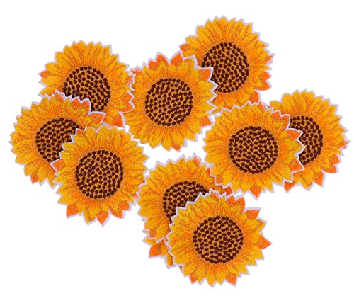 ARTIBETTER 1 Satz Kreative Sonnenblumen Stickerei Patches Umweltfreundliche Stoffapplikationen Für Diy Bastelprojekte Für Bekleidung Und Accessoires 10 Stück von Artibetter