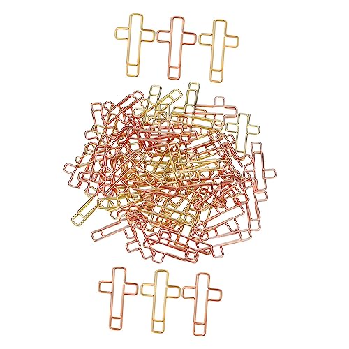 ARTIBETTER 1 Satz Kreuz-büroklammern Pflicht Lesezeichen Kreuzen Jumbo-büroklammern Dokument Büroklammer Herz Büroklammern Papierverschlüsse Briefpapierseitenhalter Vermodern Metall 40 Stück von Artibetter