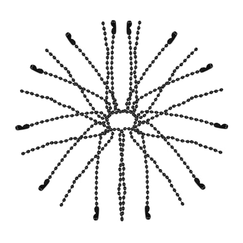 ARTIBETTER 1 Satz Kugelkette Eisenkette Für Dekoration Farbige Tag Kette Schwarz Für Diy Projekte Anhänger Und Schmuckherstellung 50 Stück ARTIBETTER 1 Satz Kugelkette Eisenkette Für Dekoration Farbige Tag Kette Schwarz Für Diy Projekte Anhänger Und Schmuckherstellung 50 Stück von Artibetter