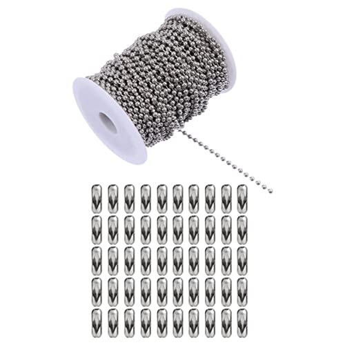 ARTIBETTER 1 Satz Kugelkette mit Verbindern Lange Kette für DIY Schmuck Deckenventilator Erweiterung Lampen und Hundemarken Einfach Kürzbar und Anpassbar ARTIBETTER 1 Satz Kugelkette mit Verbindern Lange Kette für DIY Schmuck Deckenventilator Erweiterung Lampen und Hundemarken Einfach Kürzbar und Anpassbar von Artibetter