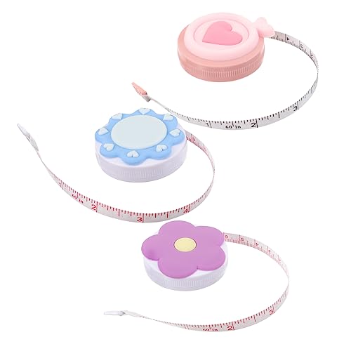 ARTIBETTER 1 Satz Macaron Tape Tragbares Maßband Körpermaßband Mini Maßband Flexibles Maßband Höhenmaßband Einziehbares Maßband Zum Schneidern Und Nähen Aus Kunststoff 3 Stück ARTIBETTER 1 Satz Macaron Tape Tragbares Maßband Körpermaßband Mini Maßband Flexibles Maßband Höhenmaßband Einziehbares Maßband Zum Schneidern Und Nähen Aus Kunststoff 3 Stück von Artibetter
