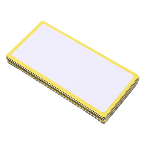 ARTIBETTER 1 Satz Magnetische Namens Aufkleber Trocken Abwischbare Etiketten Klebeetikett Magnetische Notiz Wiederverwendbar Klebrig Kühlschrank-memo-tags Beschichtetes Papier Gelb 10 Stück von Artibetter