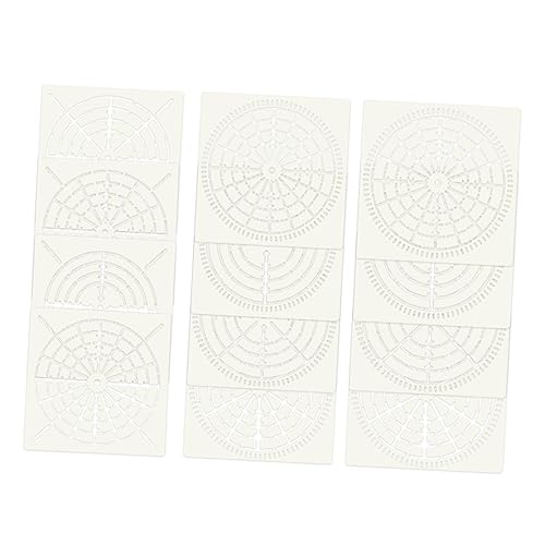 ARTIBETTER 1 Satz Mandala Schablonen Set Wiederverwendbare Zeichenschablonen Pet Diy Malerei Vorlagen Für Projekte Scrapbooking Und Journaling 12 Stück von Artibetter