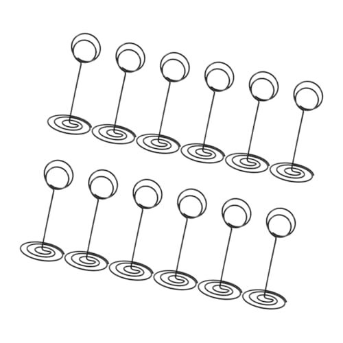 ARTIBETTER 1 Satz Metall Nummernschild Clip Tischnummernhalter Metallische Hochzeiten Tischkartenhalter Clips Namenskartenhalter Hochzeitskartenhalter Tischnummernständer 12 Stück von Artibetter