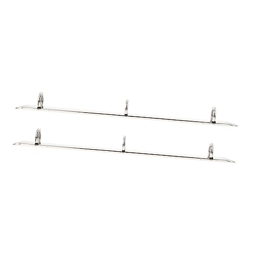 ARTIBETTER 1 Satz Metallbinder Büroklammern Bindemappen Pflicht Notizbuch Drei-ring-ordner Notebook-bindungsscheibe Loch Schlüssel Ringclips Schreibwaren Silver Eisen 2 Stück von Artibetter