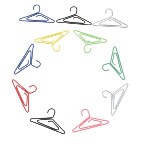 ARTIBETTER 1 Satz Mini Kleiderbügel Papierclip Kreative Bunte Büroklammern Lesezeichen Clips Für Notizen Und Fotos Stabil Und Vielseitig Einsetzbar Für Büro Und 50 Stück von Artibetter