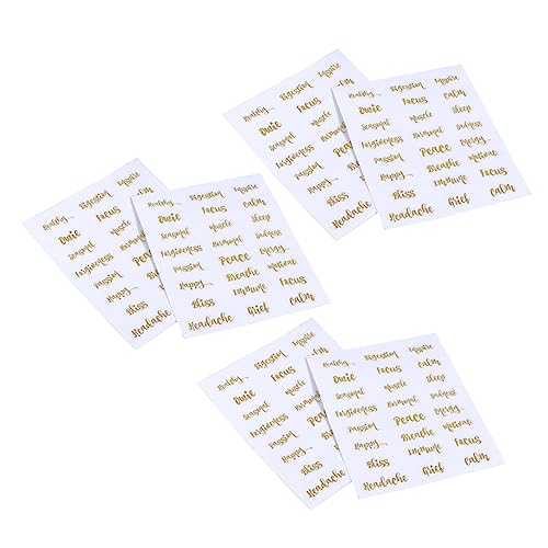 ARTIBETTER 1 Satz Öl Etiketten Goldene Buchstaben Aufkleber Dekorative Sticker Für Aromatherapie Flaschen Und Langlebig Zur Organisation Und Verschönerung 6 Blätter ARTIBETTER 1 Satz Öl Etiketten Goldene Buchstaben Aufkleber Dekorative Sticker Für Aromatherapie Flaschen Und Langlebig Zur Organisation Und Verschönerung 6 Blätter von Artibetter