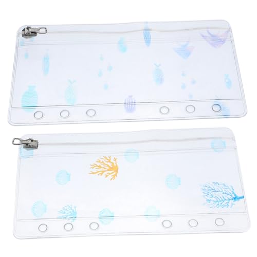 ARTIBETTER 1 Satz Ocean Series Handbuch Buch Zubehör Reißverschluss Organizer Taschen Kleinmaterial Beutel Notebook Ordner Dokument Tasche Dokument Ordner Tasche Pvc 2 Stück von Artibetter