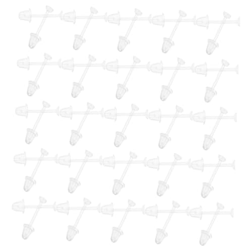 ARTIBETTER 1 Satz Ohrringstopper Mit Ohrringsteckern Ohrstecker Für Schule Durchsichtige Ohrstecker Ersatzteile Für Piercings Und Schmuckherstellung 300 Stück von Artibetter