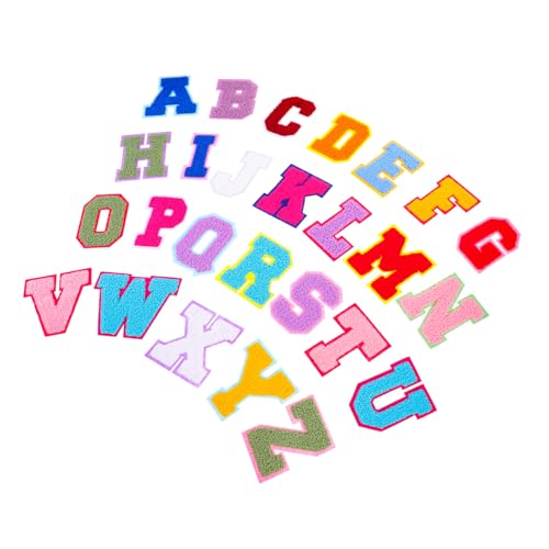 ARTIBETTER 1 Satz Patches Zum Aufbügeln Diy Stickbuchstaben Für Kleidung Taschen Und Accessoires Applikationen Zur Reparatur Und Dekoration Von Textilien 52 Stück ARTIBETTER 1 Satz Patches Zum Aufbügeln Diy Stickbuchstaben Für Kleidung Taschen Und Accessoires Applikationen Zur Reparatur Und Dekoration Von Textilien 52 Stück von Artibetter