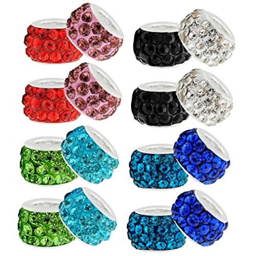 ARTIBETTER 1 Satz Perlenarmbandzubehör Schüttgut Ästhetisch Abstandshalter Armbänder Herstellung Schmuck Strasssteine Strass-abstandsperlen Armband Lose Perlen Ton Zufällige Farbe 200 Stück von Artibetter