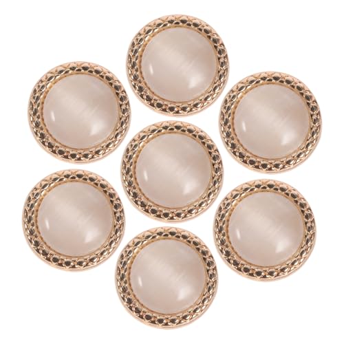 ARTIBETTER 1 Satz Perlenkatze Augenschnalle Zubehör Für Metallknöpfe Tasten Ersatz Mantelknopf Aus Metall Knöpfe Masse Annähen Von Knöpfen Für Kleidung Anzugknopf Zinklegierung Beige 20 Stück von Artibetter