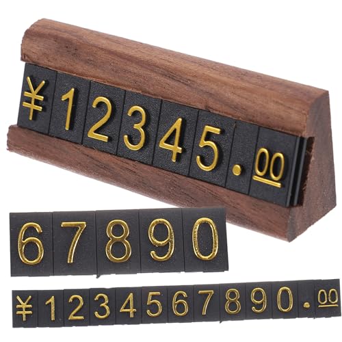 ARTIBETTER 1 Satz Preisschild Anzeige Etikettenständer Schmuck Schilder Für Verkäufer Gruß Display-tags Für Den Einzelhandel Etiketten Aufkleber Ausstellungsstand Einzelhandels -tags Holz von Artibetter