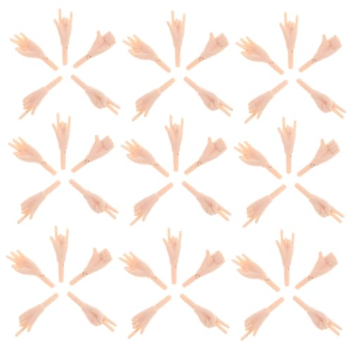ARTIBETTER 1 Satz Puppenhandzubehör Teile Mädchen Hände Handwerk Gemeinsam Zubehör Für Die Puppenherstellung Puppenzubehör Selber Machen Puppenhandgelenke Pvc Beige 100 Stück von Artibetter