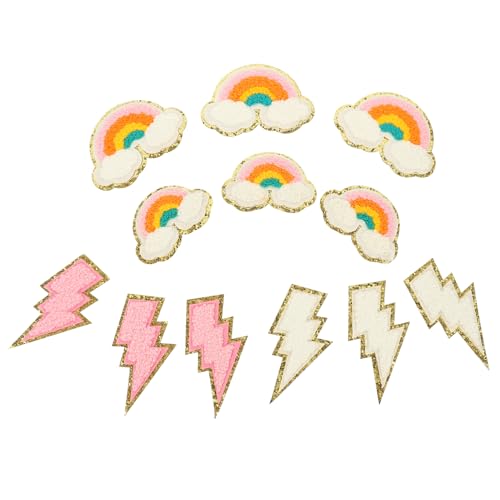 ARTIBETTER 1 Satz Regenbogen Patch Cartoon Stickerei Stil Bunte Neon Stickerei Applikation Kleidungsflicken Stoff Zum Aufnähen Von Kleidung Applikation Polyester 12 Stück ARTIBETTER 1 Satz Regenbogen Patch Cartoon Stickerei Stil Bunte Neon Stickerei Applikation Kleidungsflicken Stoff Zum Aufnähen Von Kleidung Applikation Polyester 12 Stück von Artibetter