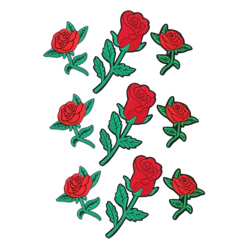ARTIBETTER 1 Satz Rosen Patches Zum Aufnähen Dekorative Applikationen Für Diy Kleidung Taschen Hüte Und Mehr Hochwertige Langlebige Stickerei Für Kreative Bastelprojekte 9 Stück ARTIBETTER 1 Satz Rosen Patches Zum Aufnähen Dekorative Applikationen Für Diy Kleidung Taschen Hüte Und Mehr Hochwertige Langlebige Stickerei Für Kreative Bastelprojekte 9 Stück von Artibetter