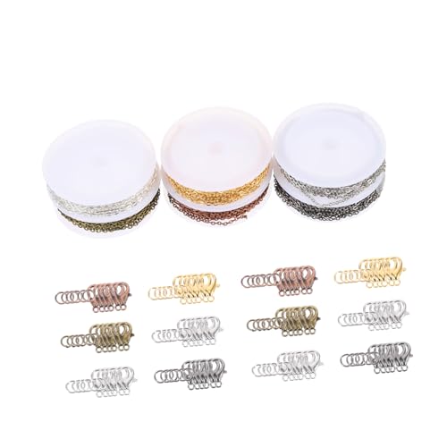 ARTIBETTER 1 Satz Schmuckherstellung Ketten mit Quetschperlen und Karabinerverschlüssen Farben DIY Zubehör für Ketten Armbänder und Langlebige für Basteln von Artibetter