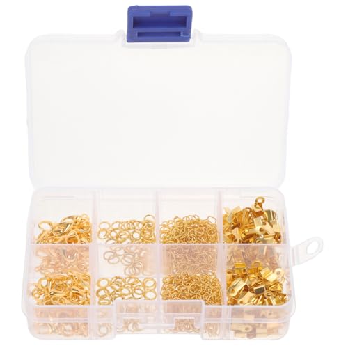 ARTIBETTER 1 Satz Schmuckverschlüsse Kit Karabiner Sprungringe Crimp Enden Kettenverlängerung für Diy Armbänder Teile Praktischer Box Langlebiges Eisenmaterial für Schmuckherstellung ARTIBETTER 1 Satz Schmuckverschlüsse Kit Karabiner Sprungringe Crimp Enden Kettenverlängerung für Diy Armbänder Teile Praktischer Box Langlebiges Eisenmaterial für Schmuckherstellung von Artibetter