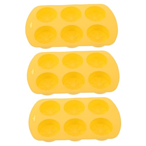 ARTIBETTER 1 Satz Silikon -zitronenform Kerzenform Formen Herstellung Diy -seifenform Fondant Silikonform Fruchtschimmel Silikonform Für Seife Handwerkliche Form Gelb Kieselgel 3 Stück von Artibetter