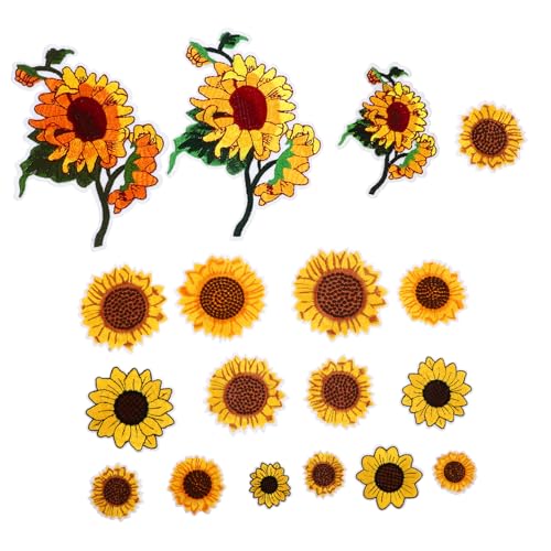 ARTIBETTER 1 Satz Sonnenblumen Bügelflicken Bestickte Aufnäher für Kleidung Jeans Taschen Diy Dekoration Einfache Anwendung für Basteln und Reparaturen ARTIBETTER 1 Satz Sonnenblumen Bügelflicken Bestickte Aufnäher für Kleidung Jeans Taschen Diy Dekoration Einfache Anwendung für Basteln und Reparaturen von Artibetter