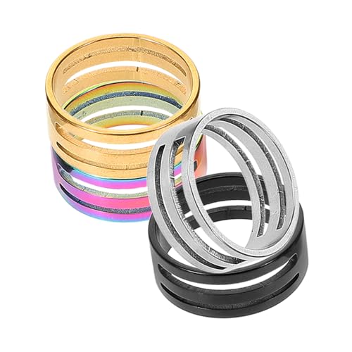 ARTIBETTER 1 Satz Sprungring Öffnen Und Schließring Groß Ringe Für Schmuckherstellung Öffnung Schmuck-sprungring Näher Kreis Klein Ringspanner Finger Rostfreier Stahl 4 Stück von Artibetter