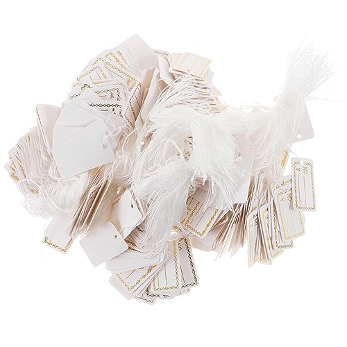 ARTIBETTER 1 Satz Stichworte Schmuck Schüttgut Schild Bunt Hängend Kleidungsetiketten Papieretiketten Markierungsetikett Kleidungsanhänger Und -etiketten Golden 500 Stück von Artibetter