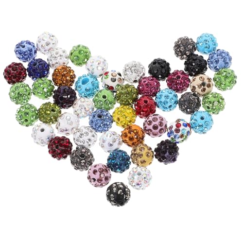 ARTIBETTER 1 Satz Strass Disco Ball Spacer Perlen Für Diy Schmuckherstellung Perlen Polymer Für Armbänder Und Bastelprojekte 50 Stück ARTIBETTER 1 Satz Strass Disco Ball Spacer Perlen Für Diy Schmuckherstellung Perlen Polymer Für Armbänder Und Bastelprojekte 50 Stück von Artibetter