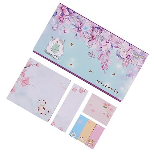 ARTIBETTER 1 Satz Stylisches Haftnotizen Set mit Verschiedenen Designs für Büro Schule und Zuhause Selbstklebend Leicht Abzureißen für Notizen und Erinnerungen von Artibetter
