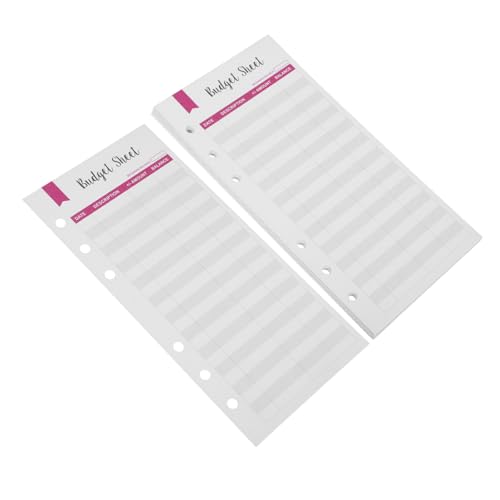 ARTIBETTER 1 Satz Tagesbudget Papier Loch Planer Veranstalter Nachfüllung Nachfüllbare Geldordner Home Office Supplies Auffüllung Des Bargeldbudgets Bürozubehör Rot 12 Stück von Artibetter