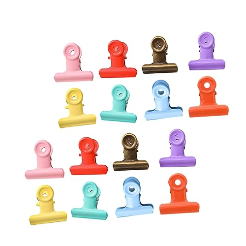 ARTIBETTER 1 Satz Teiliges Bunte Metall Klips Für Unterlagen Student Büroklammern Praktische Dokumenten Organizer Für Schule Und Büro Für Halten Beuteln 16 Stück von Artibetter