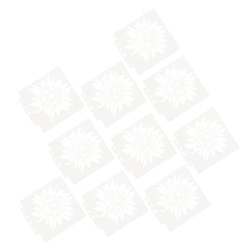 ARTIBETTER 1 Satz Teiliges Dekorative Malvorlagen Pet Wiederverwendbare Schablonen Für Blumenmuster Für Diy Projekte Garten Und Büro Vielseitig Einsetzbar Mit Verschiedenen Stiften 10 Stück von Artibetter