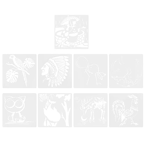 ARTIBETTER 1 Satz Teiliges Diy Bastelset Mit Schablonen Für Tierzeichnungen Wiederverwendbare Vorlagen Für Kreative Projekte Und Frühe Bildung Geeignet Für Scrapbooking Und 9 Stück ARTIBETTER 1 Satz Teiliges Diy Bastelset Mit Schablonen Für Tierzeichnungen Wiederverwendbare Vorlagen Für Kreative Projekte Und Frühe Bildung Geeignet Für Scrapbooking Und 9 Stück von Artibetter