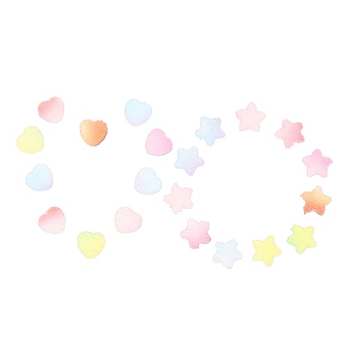 ARTIBETTER 1 Satz Teiliges Diy Resin Charms Mit Sterne Herz Haarnadel Anhänger Bunte Handwerksverzierung Für Handyhüllen Und Kreative Schmuckgestaltung 100 Stück ARTIBETTER 1 Satz Teiliges Diy Resin Charms Mit Sterne Herz Haarnadel Anhänger Bunte Handwerksverzierung Für Handyhüllen Und Kreative Schmuckgestaltung 100 Stück von Artibetter