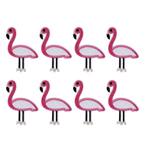 ARTIBETTER 1 Satz Teiliges Flamingo Stickpatch Für Kleidung Aufbügelbare Applikationen Für Jeans Jacken Und Diy Projekte Zur Verschönerung Und Reparatur Von Kleidung 12 Stück von Artibetter
