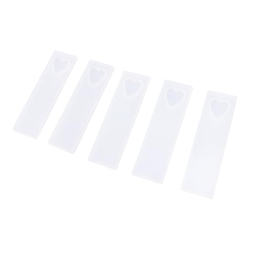 ARTIBETTER 1 Satz Teiliges Silikon Lesezeichen Mold Mit Herzform Für Diy Projekte Kreative Epoxidharz Formen Für Buchzeichen Für Bastelarbeiten Und Geschenkideen 5 Stück ARTIBETTER 1 Satz Teiliges Silikon Lesezeichen Mold Mit Herzform Für Diy Projekte Kreative Epoxidharz Formen Für Buchzeichen Für Bastelarbeiten Und Geschenkideen 5 Stück von Artibetter