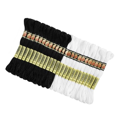 ARTIBETTER 1 Satz Teiliges Stickgarn Für Handarbeiten Stränge Lange Schwarze Und Weiße Stickgarne Vielseitig Einsetzbar Für Diy Projekte Und Handstickerei 24 Stück ARTIBETTER 1 Satz Teiliges Stickgarn Für Handarbeiten Stränge Lange Schwarze Und Weiße Stickgarne Vielseitig Einsetzbar Für Diy Projekte Und Handstickerei 24 Stück von Artibetter