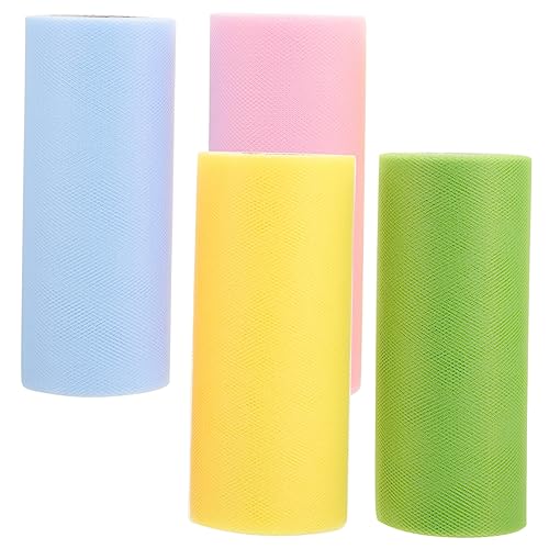 ARTIBETTER 1 Satz Tüllband Pastellfarben Dekoband Tüll Für Hochzeiten Diy Geschenkverpackungen Und Bastelprojekte Einfach Zu Handhaben Und Vielseitig Einsetzbar 4rollen ARTIBETTER 1 Satz Tüllband Pastellfarben Dekoband Tüll Für Hochzeiten Diy Geschenkverpackungen Und Bastelprojekte Einfach Zu Handhaben Und Vielseitig Einsetzbar 4rollen von Artibetter
