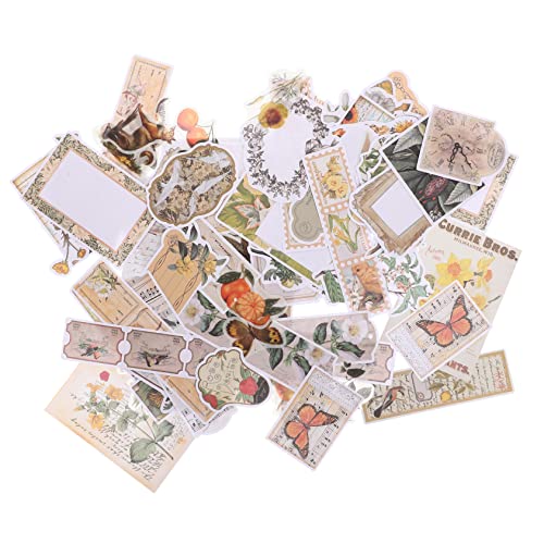 ARTIBETTER 1 Satz Vintage Pflanzenaufkleber Diy Scrapbooking Material für Handbuch Dekoration Bastelpapier Ästhetische Designs Geschenkverpackung und Kartenherstellung Hochwertiges Sicheres von Artibetter
