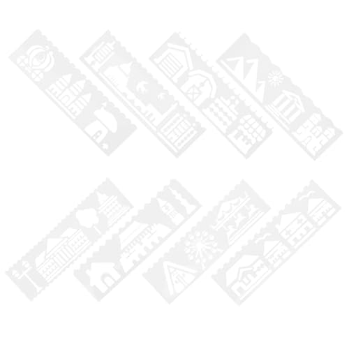 ARTIBETTER 1 Satz Vorlage Für Architekturmalerei Vorlagen Zum Basteln Schablonen Zum Malen Kartenschablonen Bauernhausschablonen Möbel Vorlage Schablonen-zeichensatz Malvorlage Pp Weiß von Artibetter